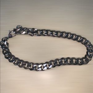 Silver Stainless Steel Cuban Link